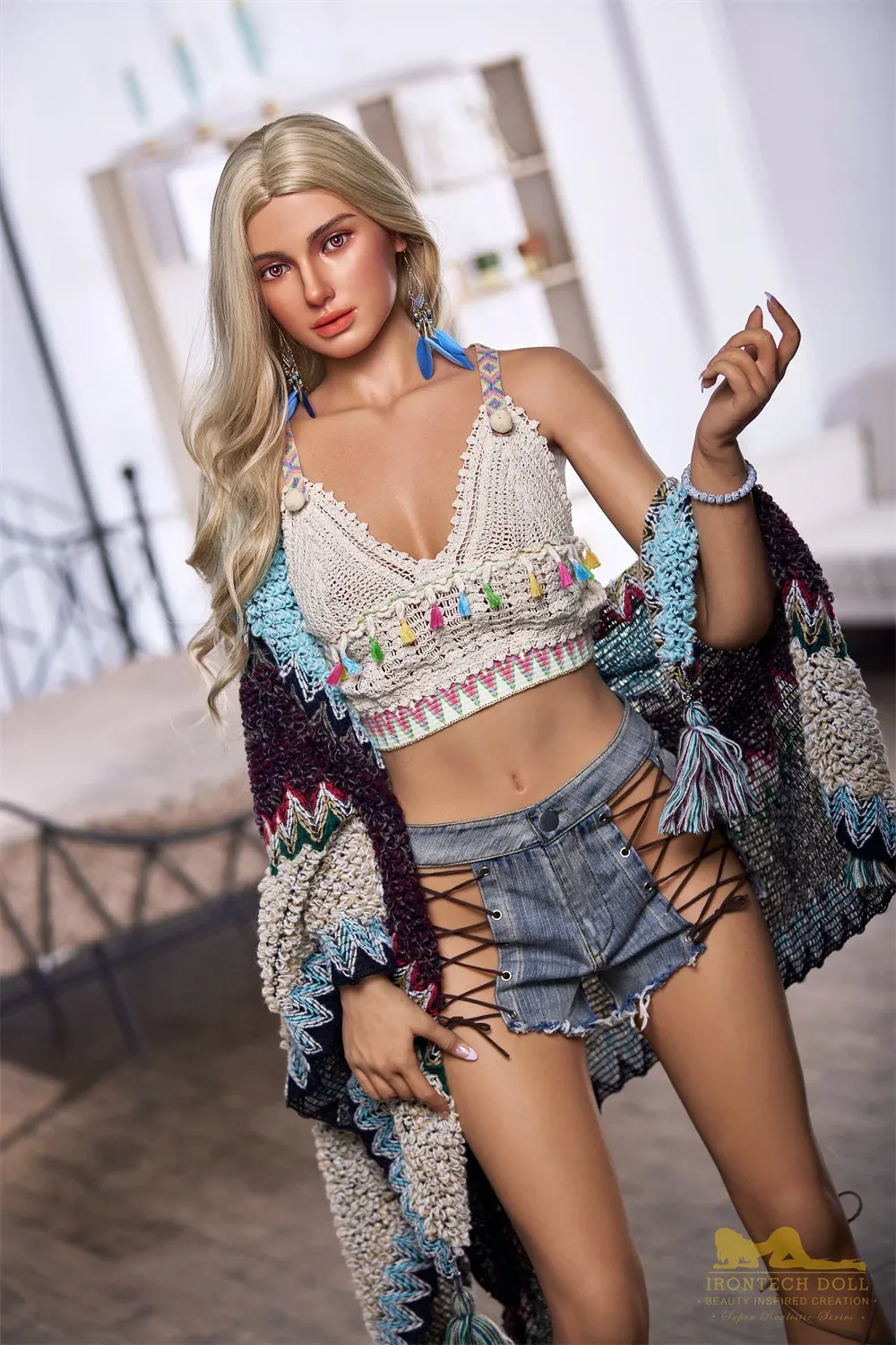 Irontech | Luna - 5.6ft (168cm) Blond ROS Skinny Silicone Love Doll view 5