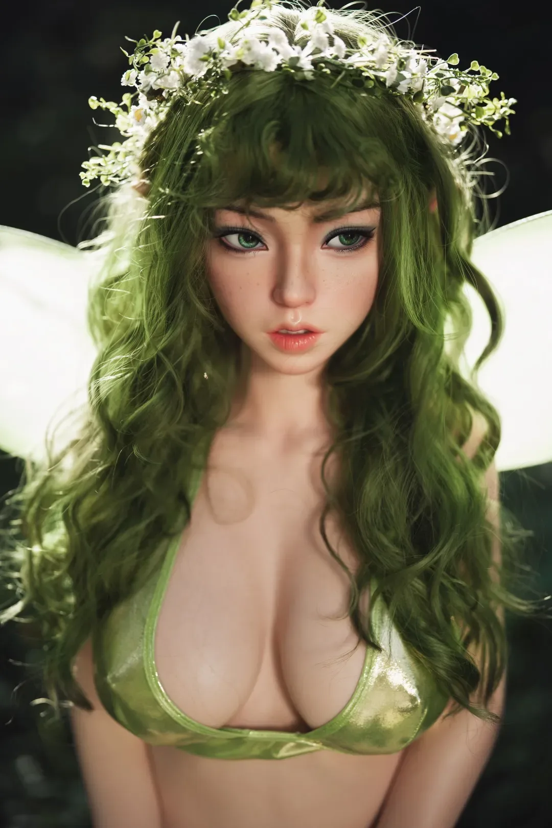 Orange In丨Teresa-159cm/5ft3 Silicone Head Elf Sex Doll