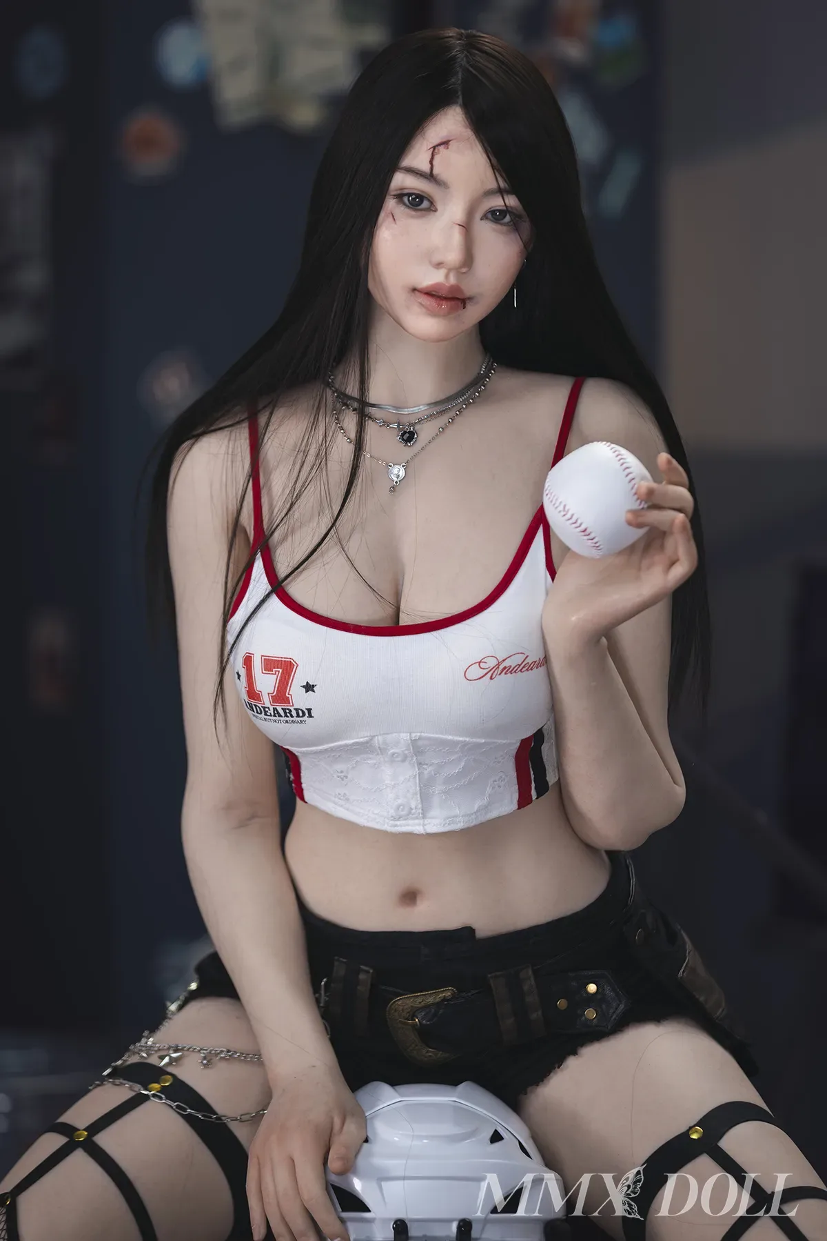 MMX Doll | MengTing - 5ft 4/163Acm D-Cup Silicone Sex Doll With Facial Scar view 3