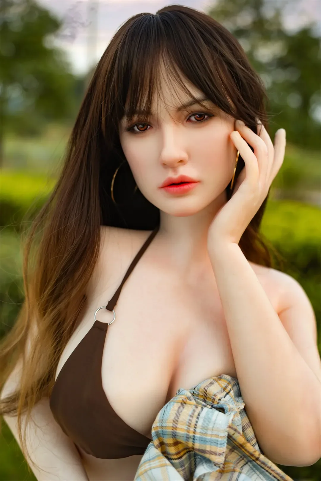 Orange In丨Cecilia -5ft 3/160cm Movable Jaw Silicone Sex Doll view 7
