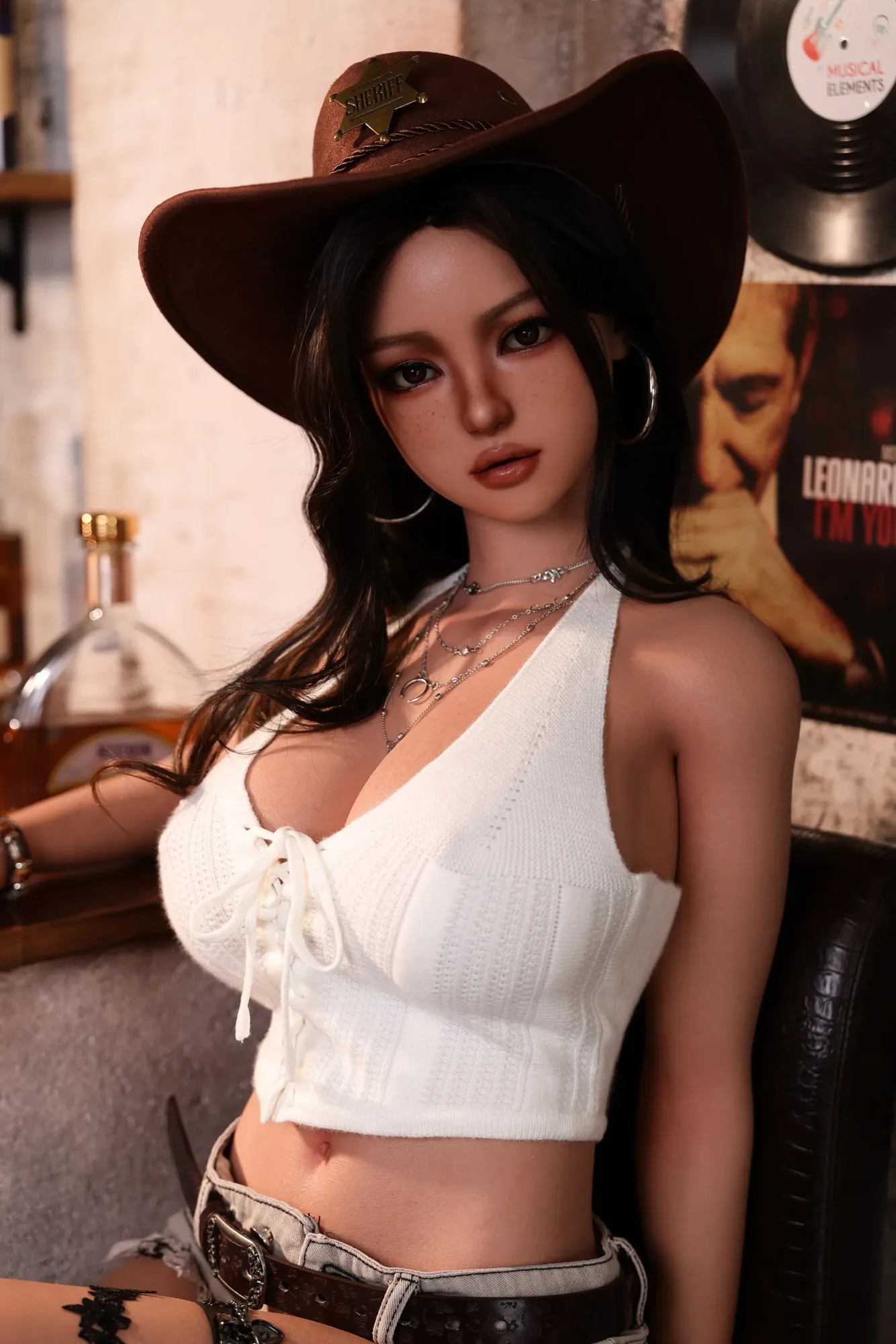 Avant Doll | Tania - 157cm/5ft2 E-Cup Cowgirl ROS Head Full Silicone Doll view 3