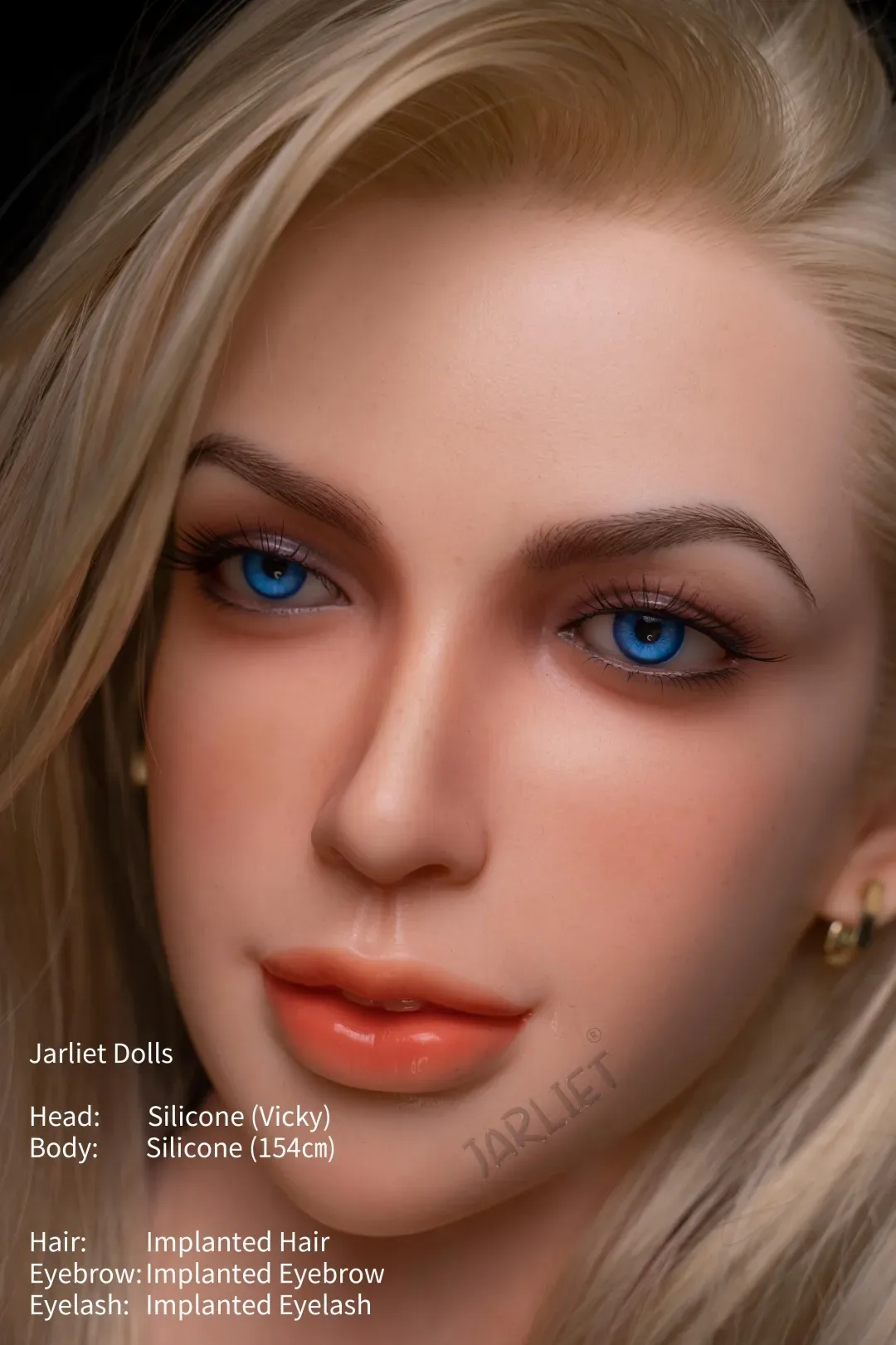 Jarliet丨Vicky -5ft 1/154cm Realistic Sexy blonde hair Silicone Sex Doll view 8