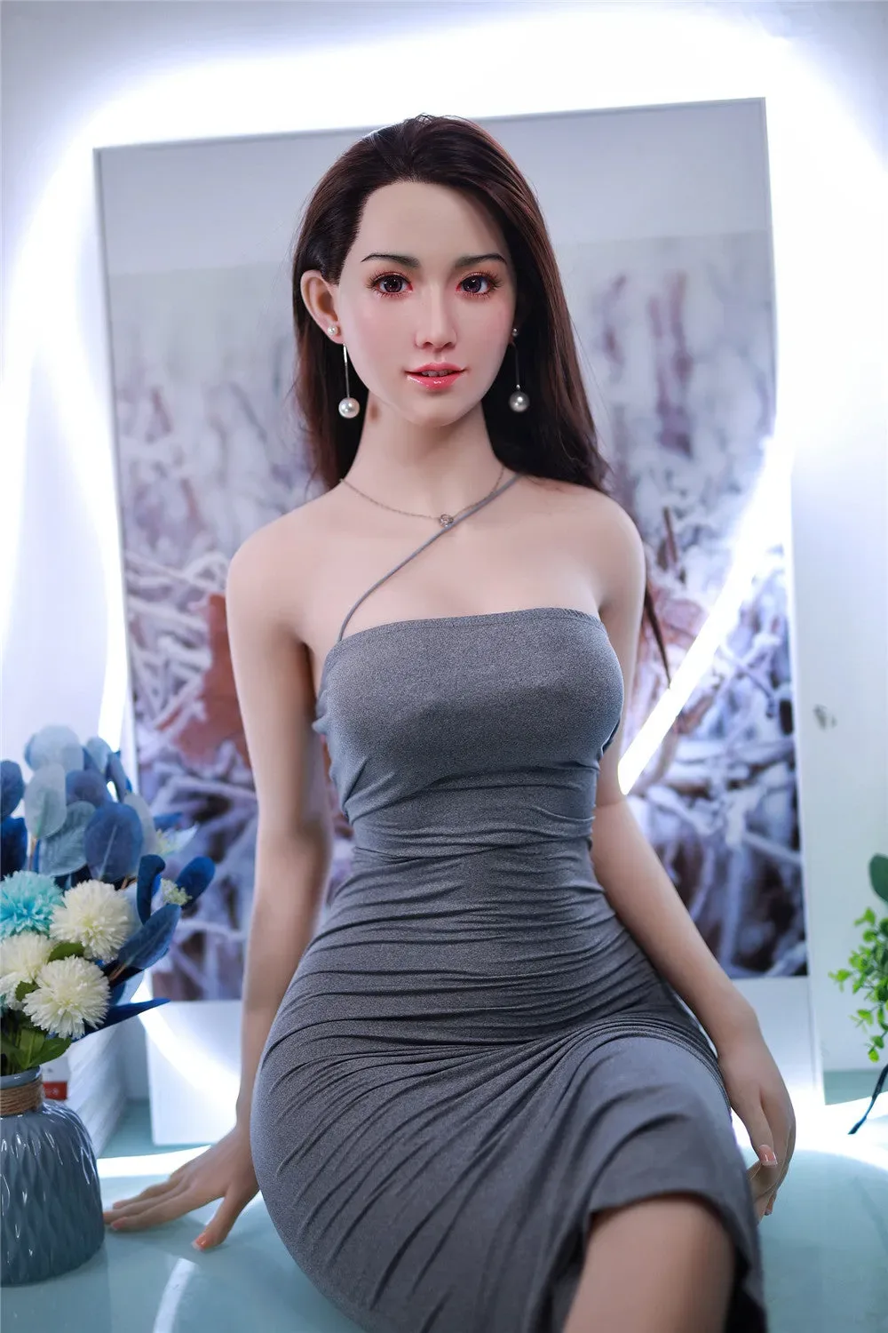JY | Ling-5ft 6/168cm Big Breasts Silicone Head Sex Doll view 5