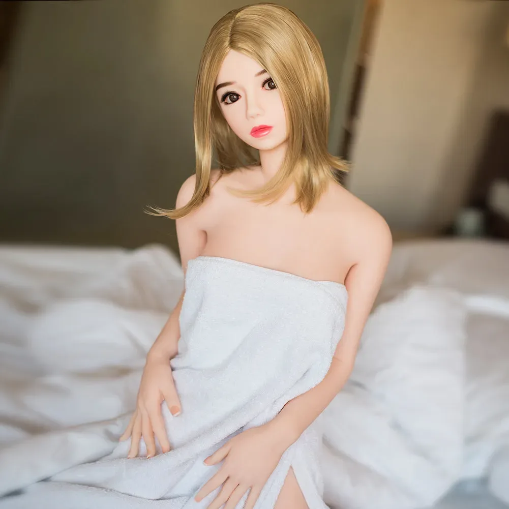 SY | Asa - 4ft7(140cm) Japanese Style Small Breast TPE Sex Doll With Blonde Hair view 7