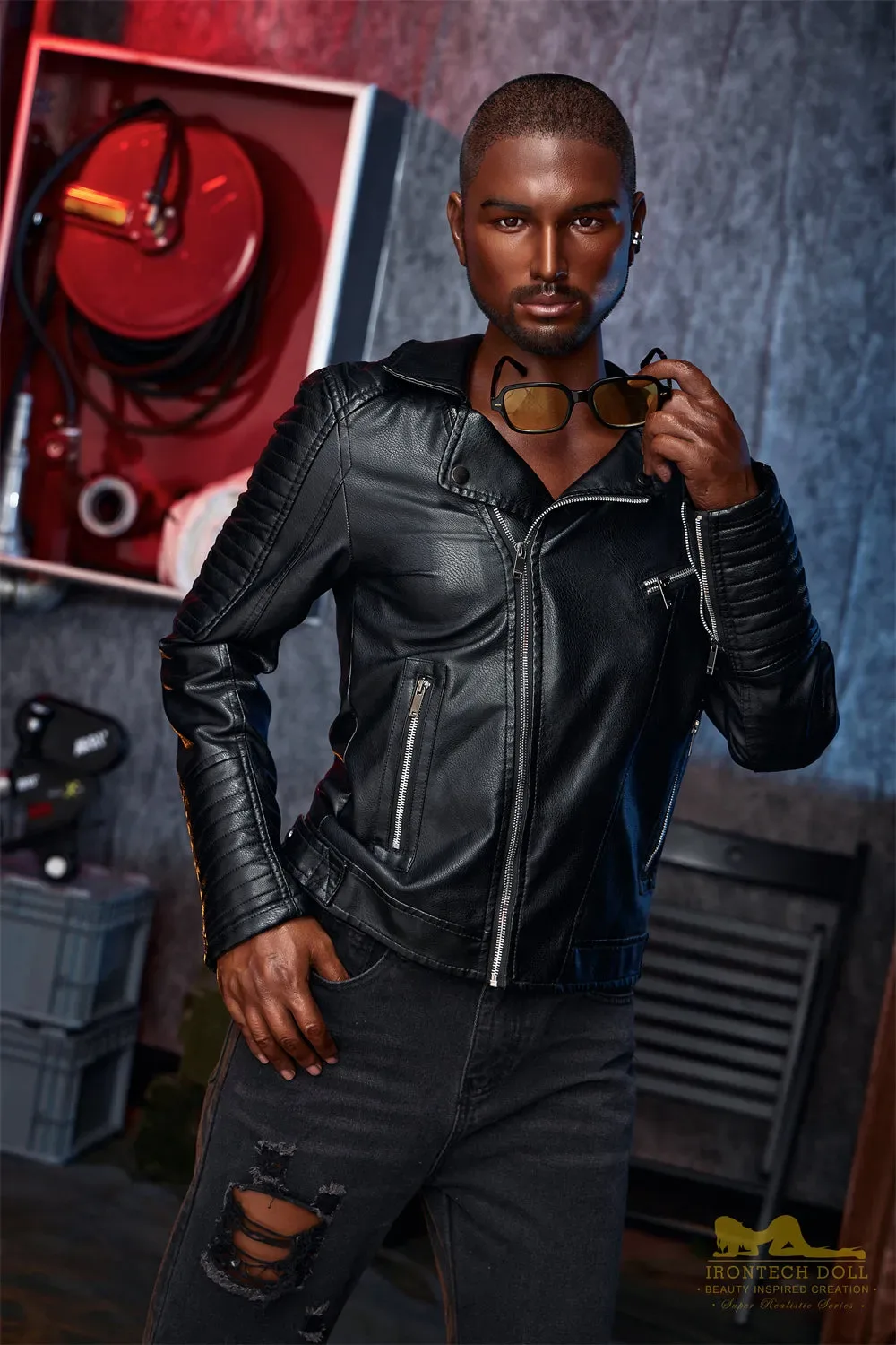 Irontech | Kevin - 5ft7 (170cm) Ebony Silicone Male Sex Doll view 2