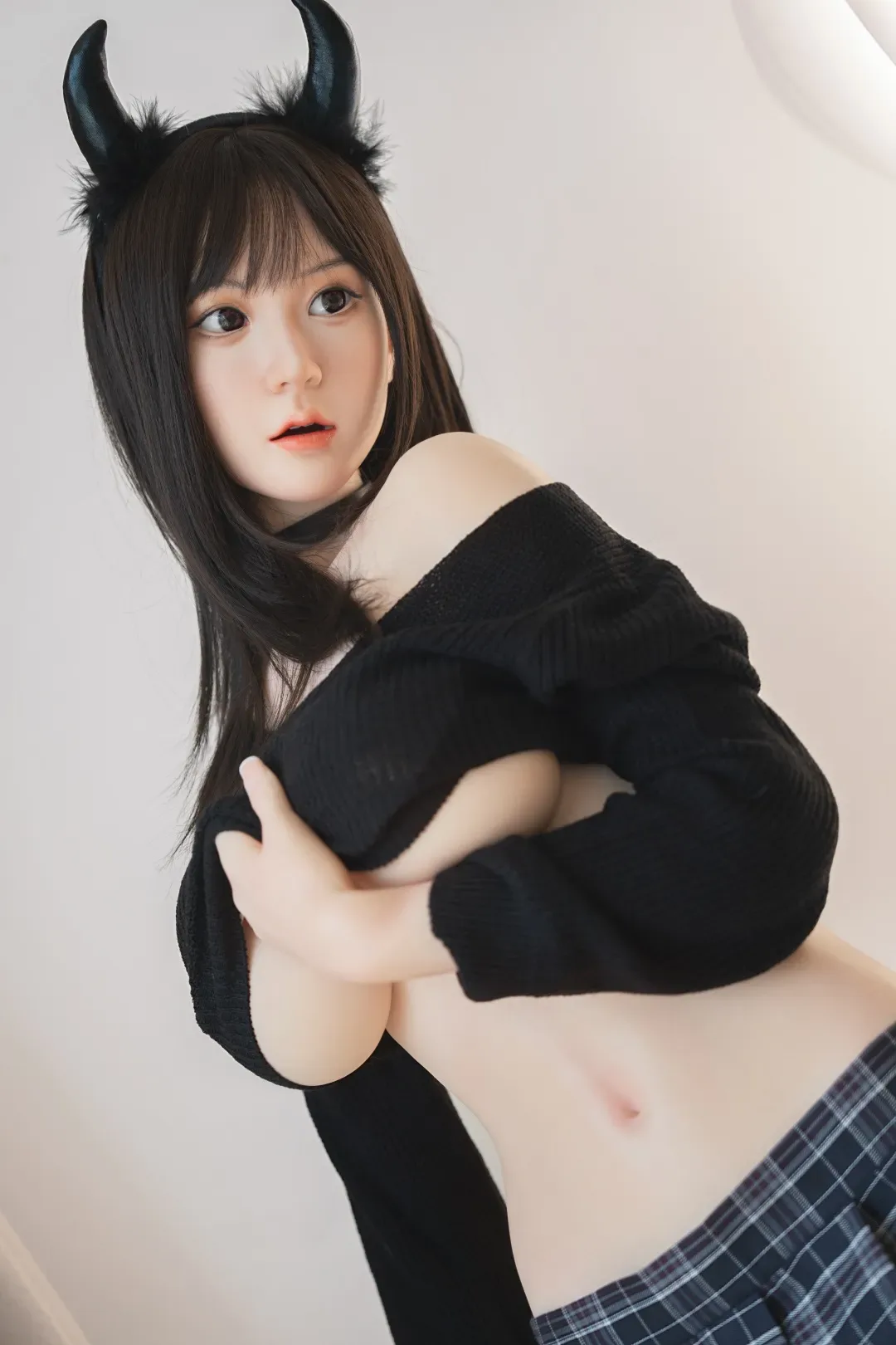 Top Fire | Rylee - Ultra Light 5ft 1/158cm D-cup Asian Movable Jaw ROS Silicone Sex Doll view 4