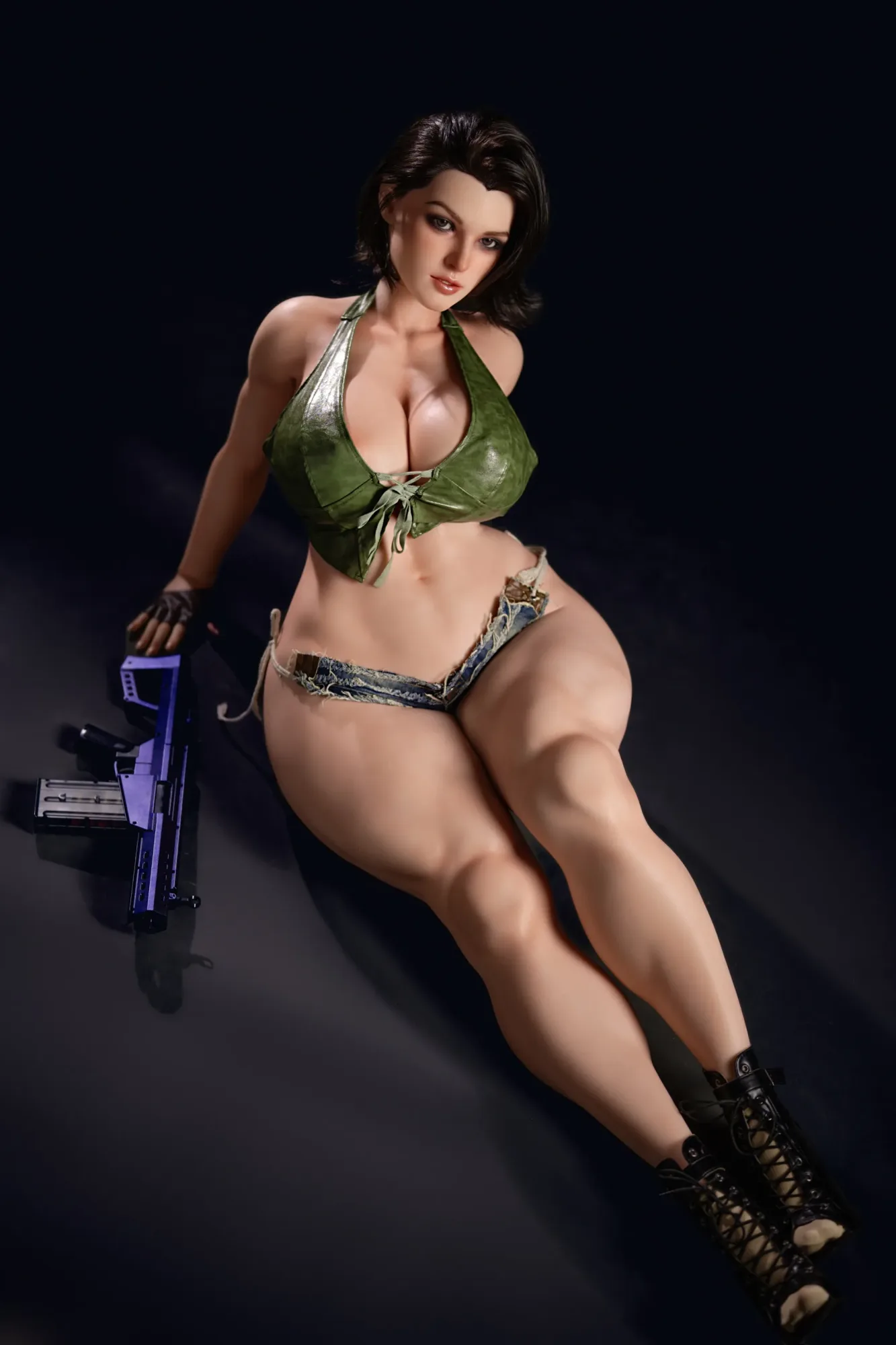 6YE | Delta - 5ft5/165cm BBW Muscular Tactical Silicone Sex Doll view 8