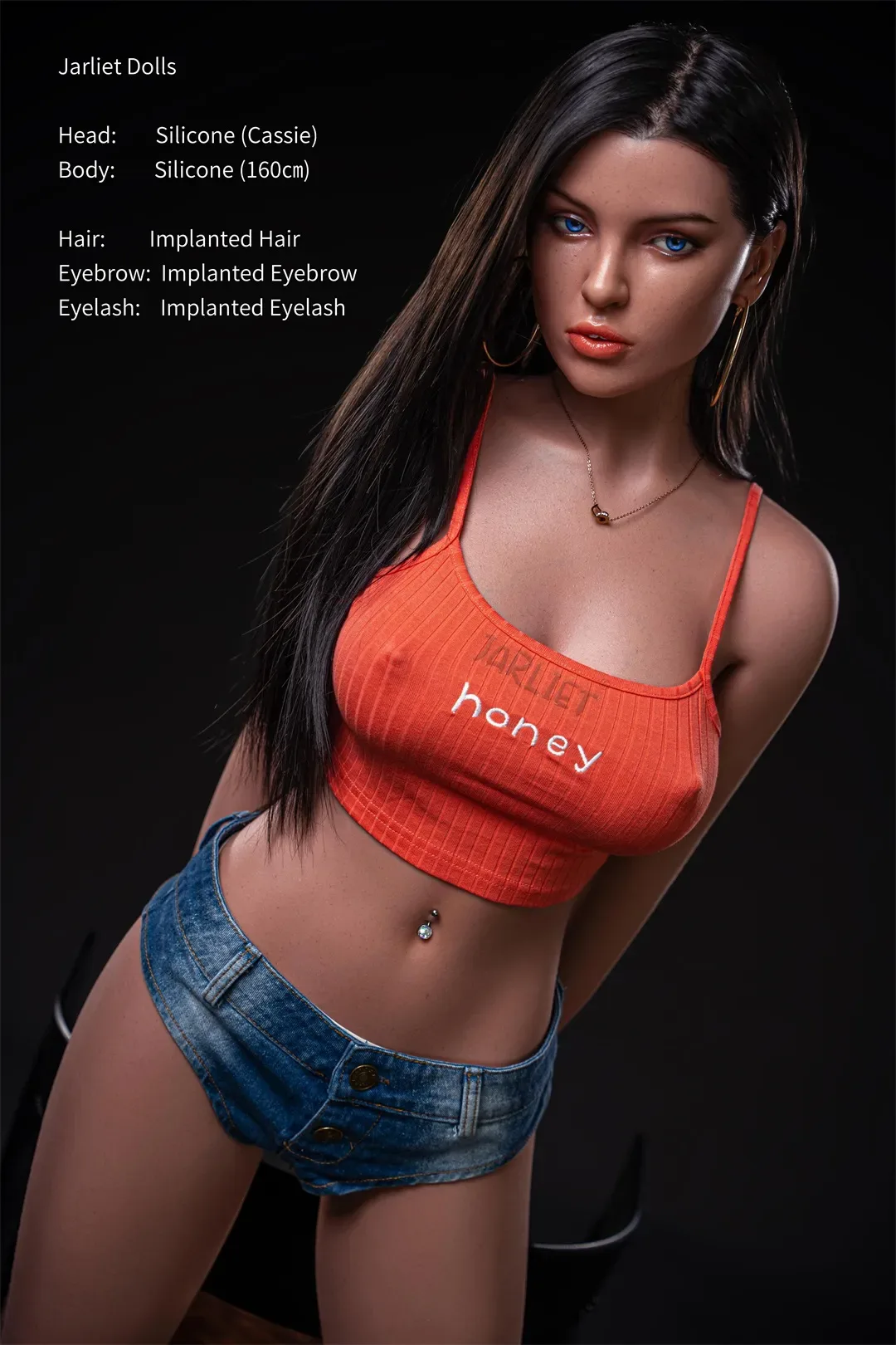 Jarliet丨Cassie-5ft 2/160cm Medium Breasts Skinny Silicone Sex Doll