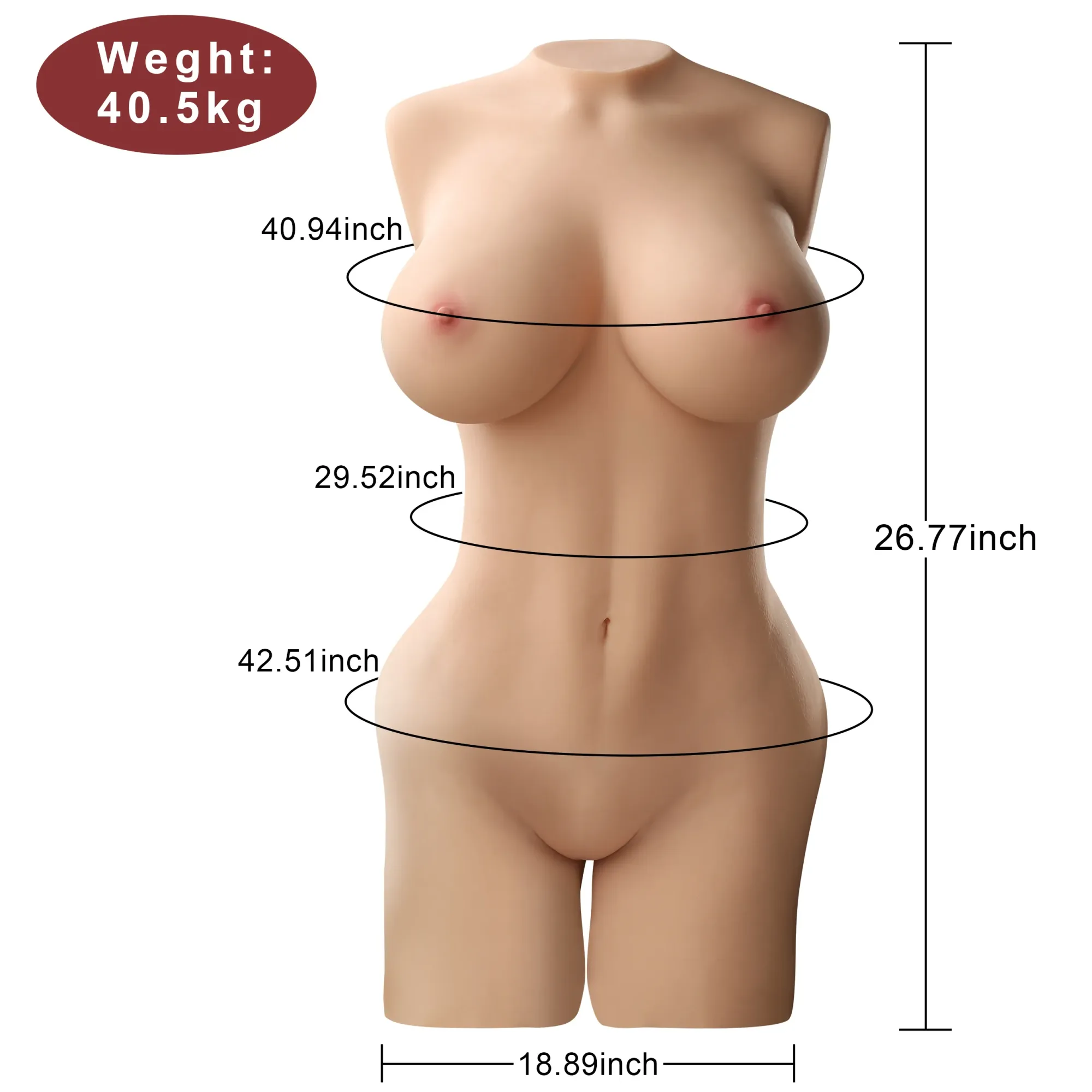 XISE | Madison - 67.9cm/26.8in Torso Sex Doll (In Stock US) view 6
