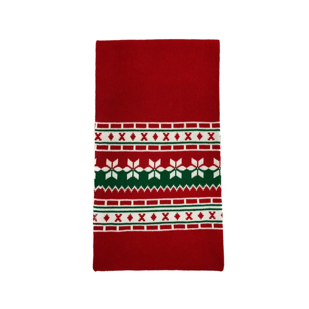 Knitted Christmas Hat Christmas Scarf Set view 5