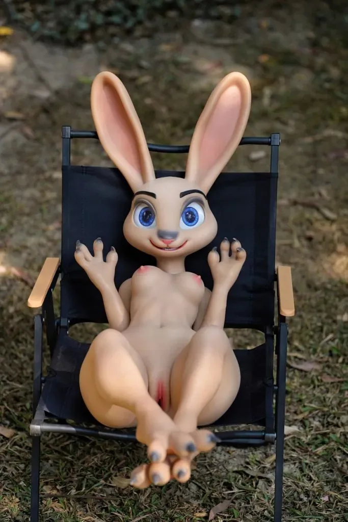 Dolls Castle | Rabittie -C Cup All-In-One Seamless Neck Rabbity Furry Silicone Sex Doll view 3
