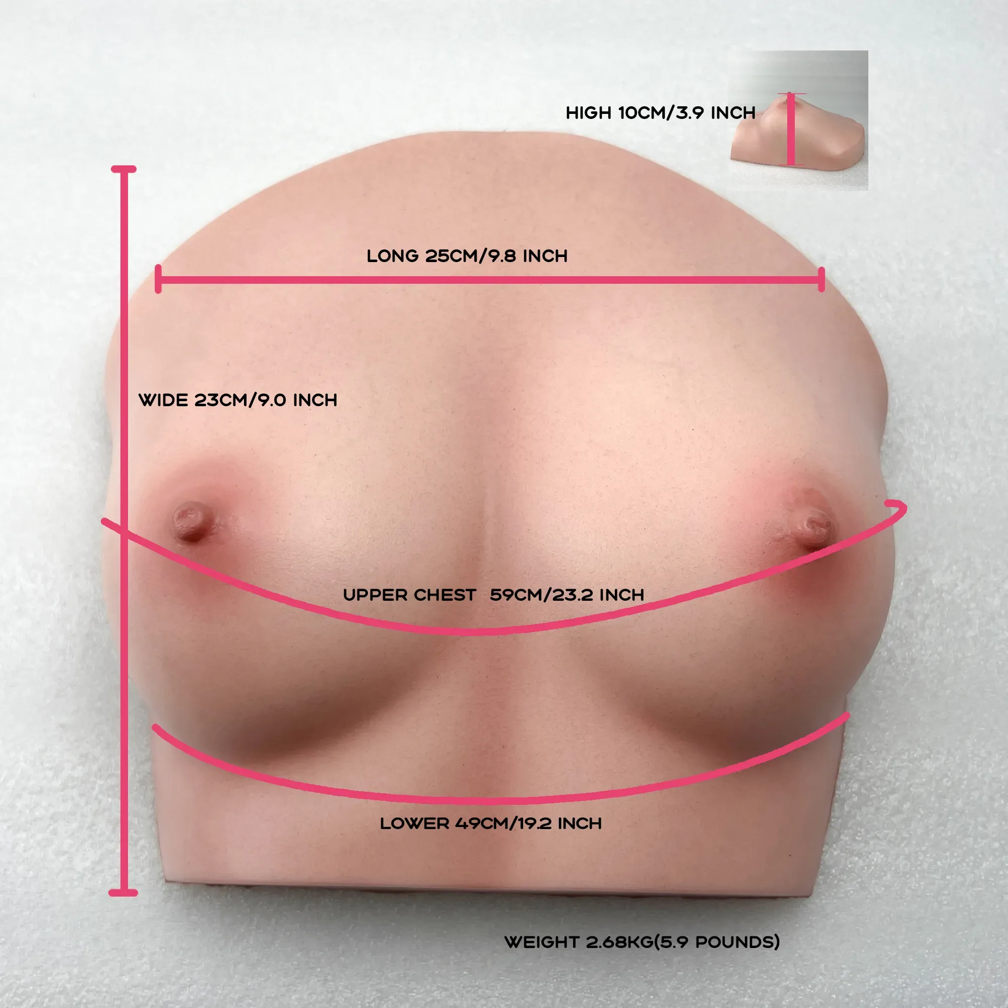Climax丨Silicone B-59 (Cinnamon) Real-Life Breast Model view 4
