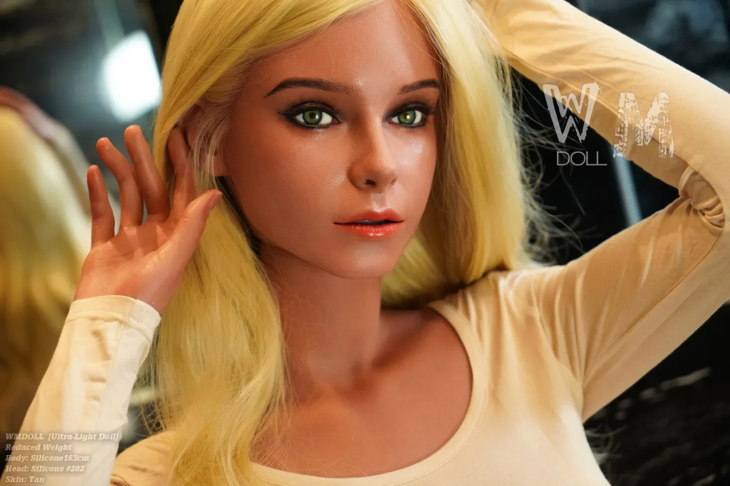WM | Lillian2 - 5ft 4/163cm Slender Realistic Blonde Silicone Sex Doll view 5