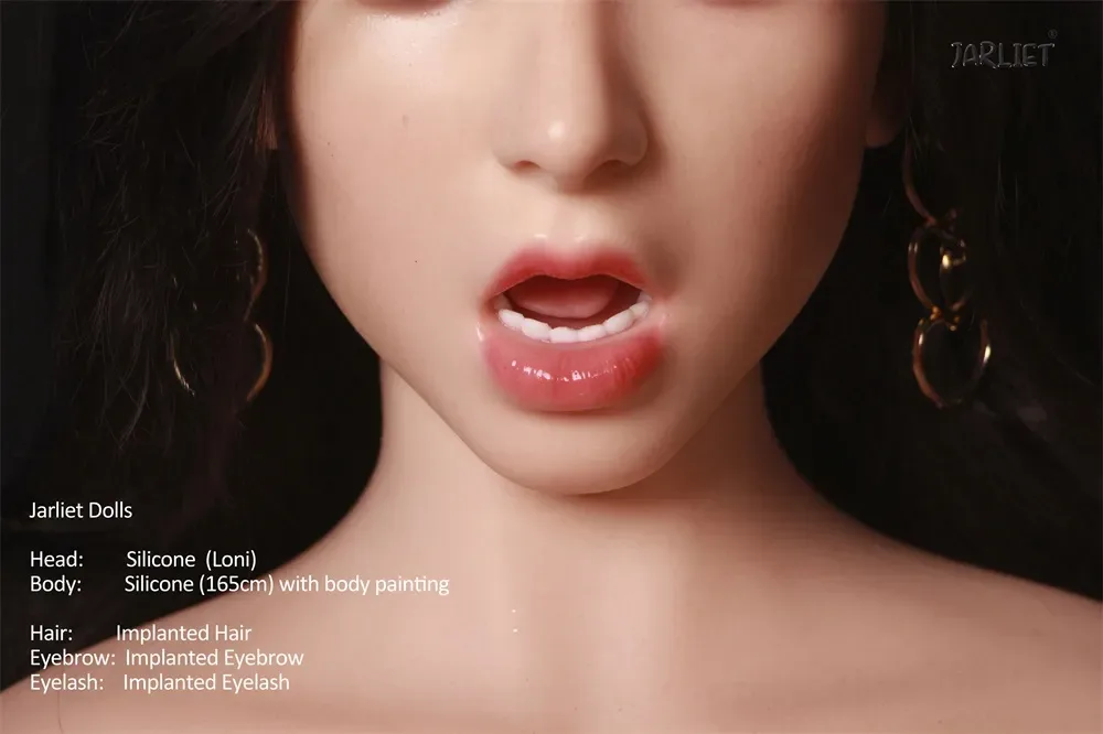 Jarliet丨Loni -5ft 4/165cm ROS Movable Jaw Silicone Sex Doll view 7