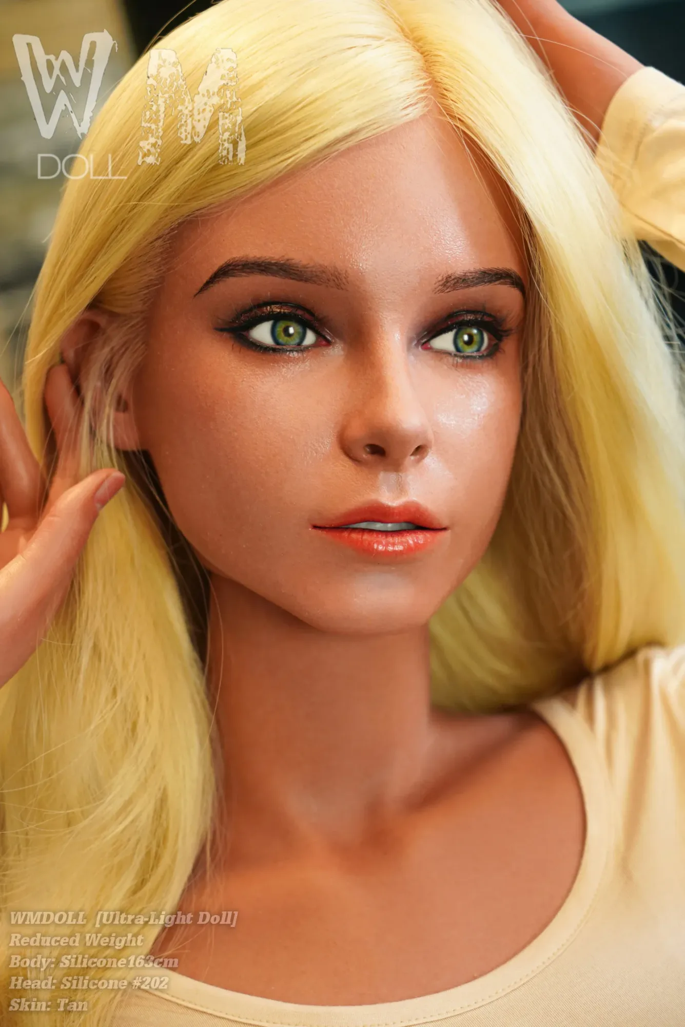 WM | Lillian2 - 5ft 4/163cm Slender Realistic Blonde Silicone Sex Doll view 6