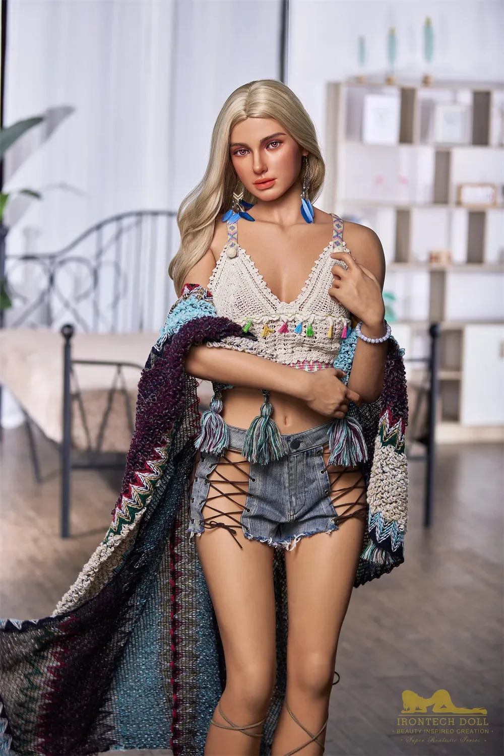 Irontech | Luna - 5.6ft (168cm) Blond ROS Skinny Silicone Love Doll view 6