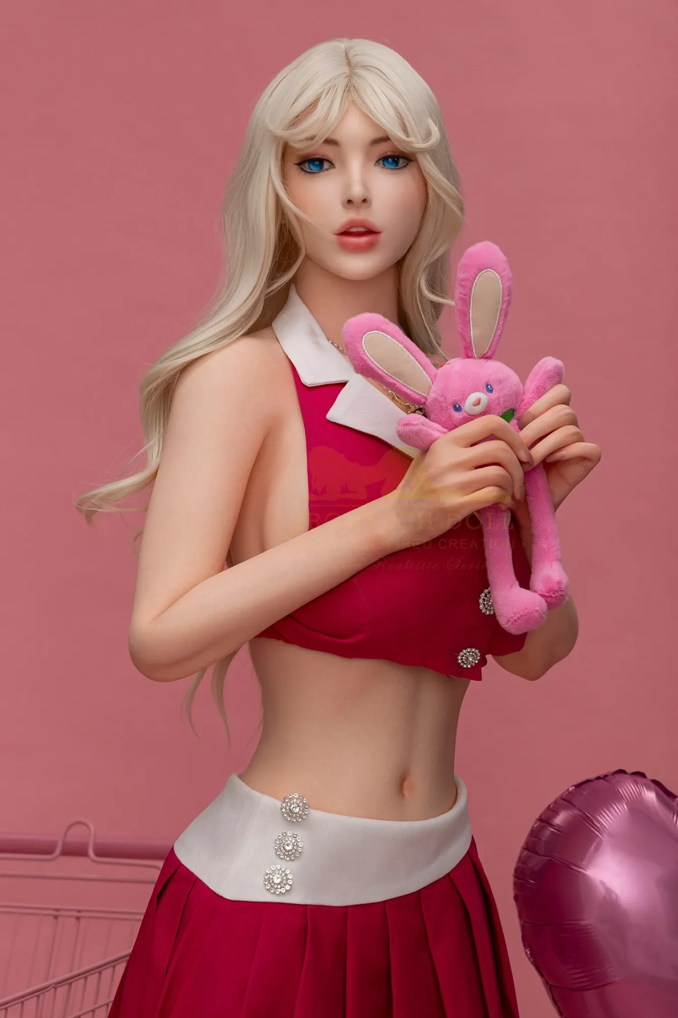 Irontech | Pink - 5.3ft (158cm)Big Breast Like Disney Full Silicone Realistic Doll view 5