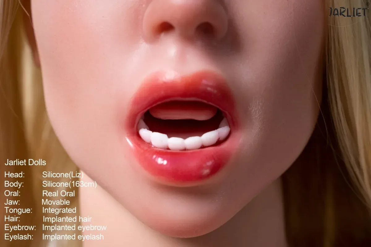 Jarliet |Liz-5ft 4/163cm ROS Real Oral Moveable Jaw Silicone Sex Doll view 7