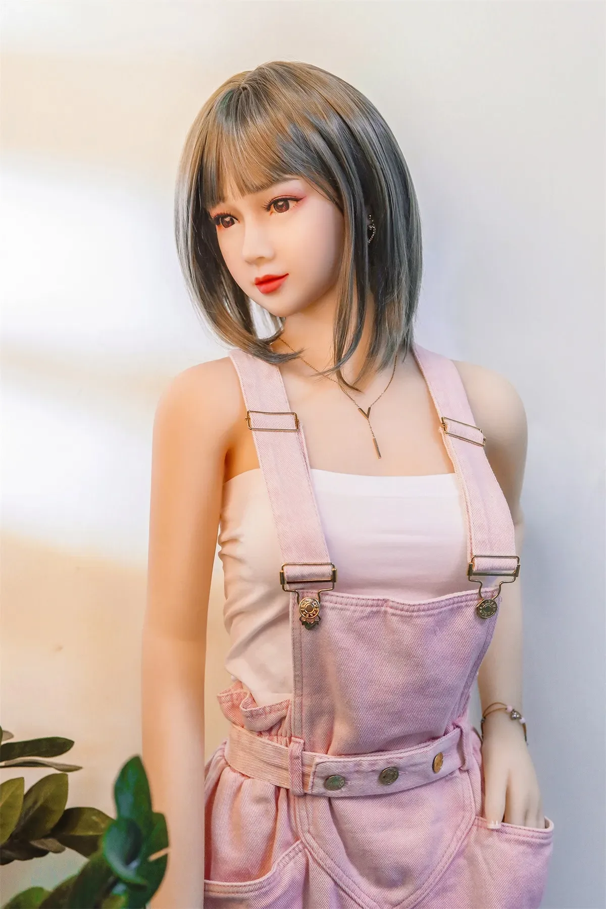 SY | Pag- 160cm (5ft3) Small Breast Japanese Style Sex Doll With Blonde Straight Hair view 6