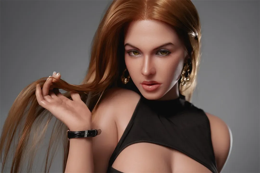Orange In丨Kelly-5ft 5/165cm Movable Jaw Silicone Sex Doll view 2