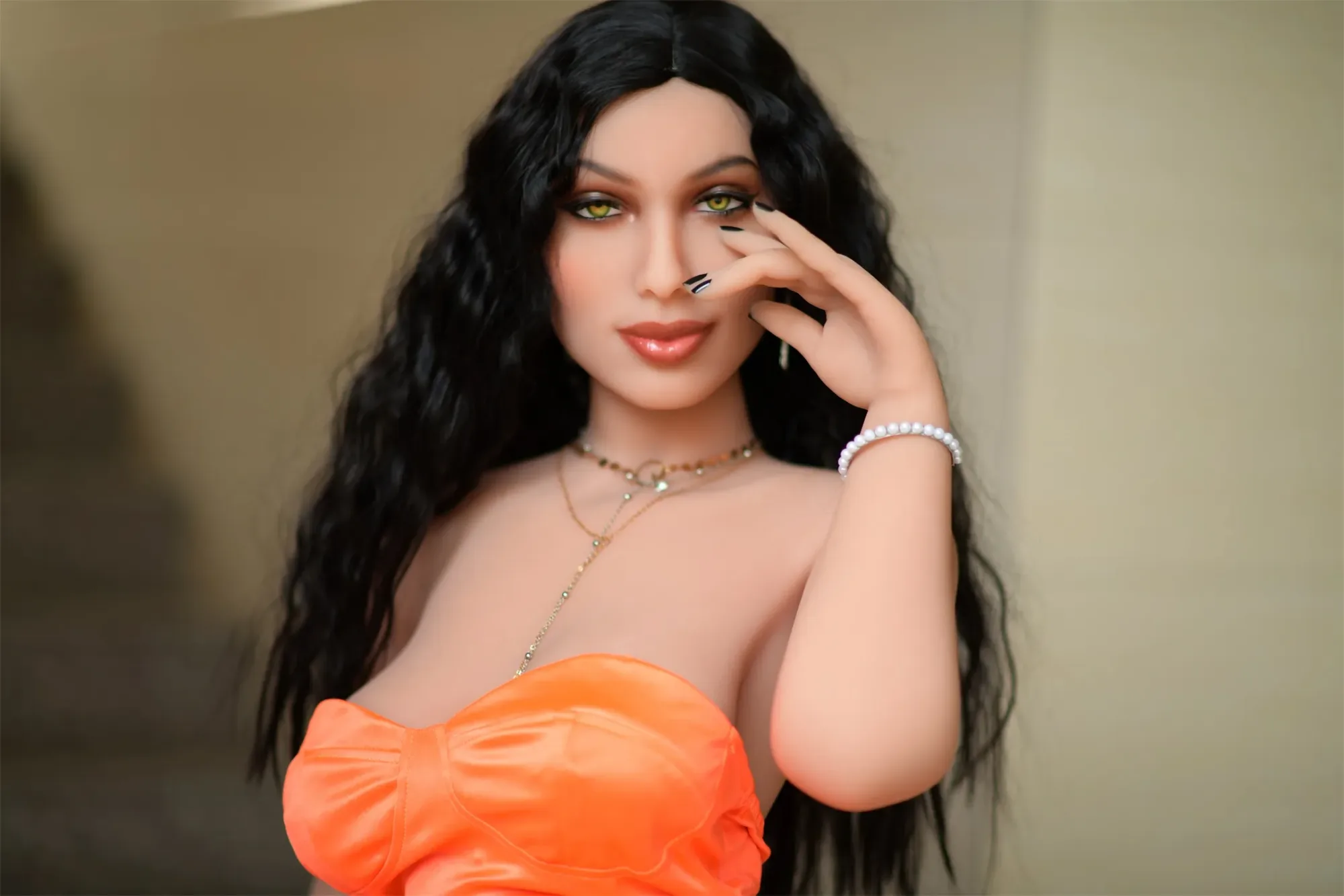 6YE | Urith - 4ft11/151cm Big Boobs Black Hair BBW Sex Doll view 4