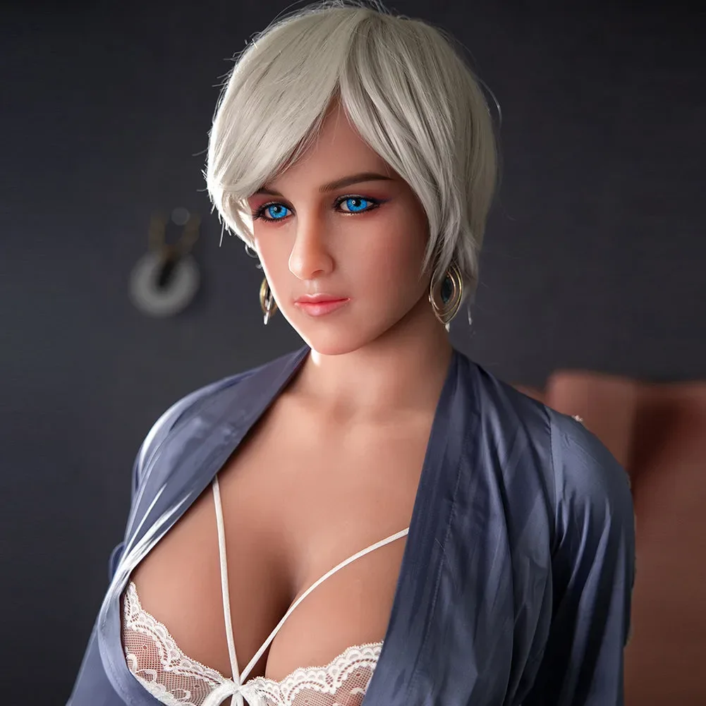 SY | Gianna - 4ft 10 (148cm) Big Butt Chubby Sex Doll With Short White Hair view 5