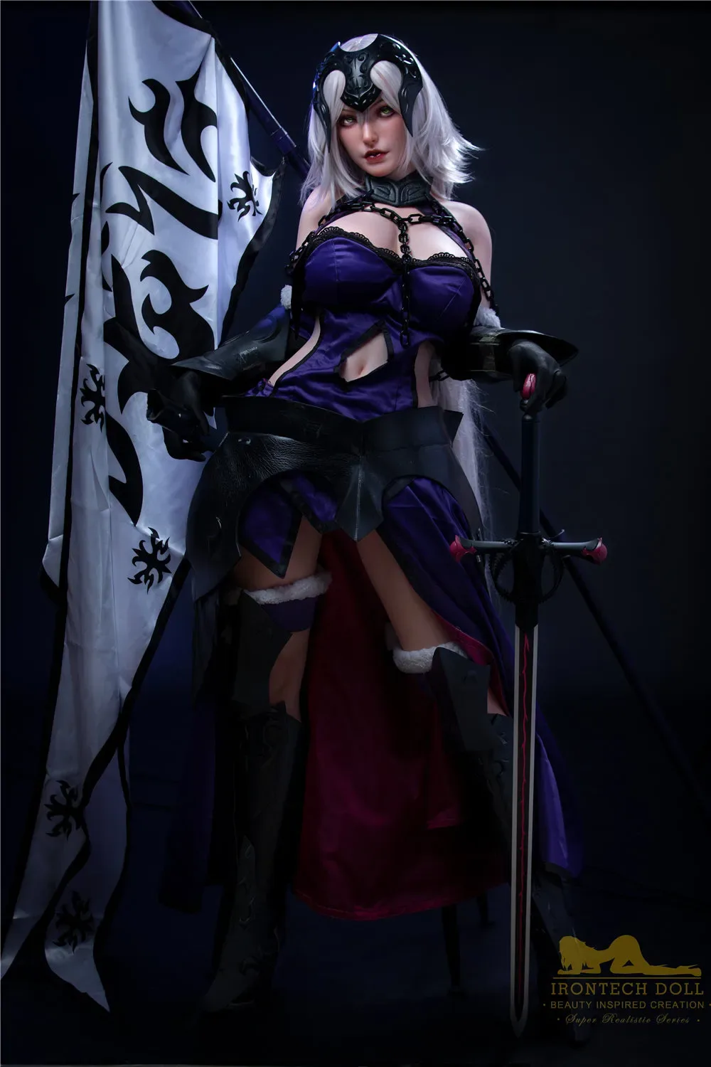 IronTech | Eva 5ft4 / 165cm Black D-Cup silicone sex doll view 7