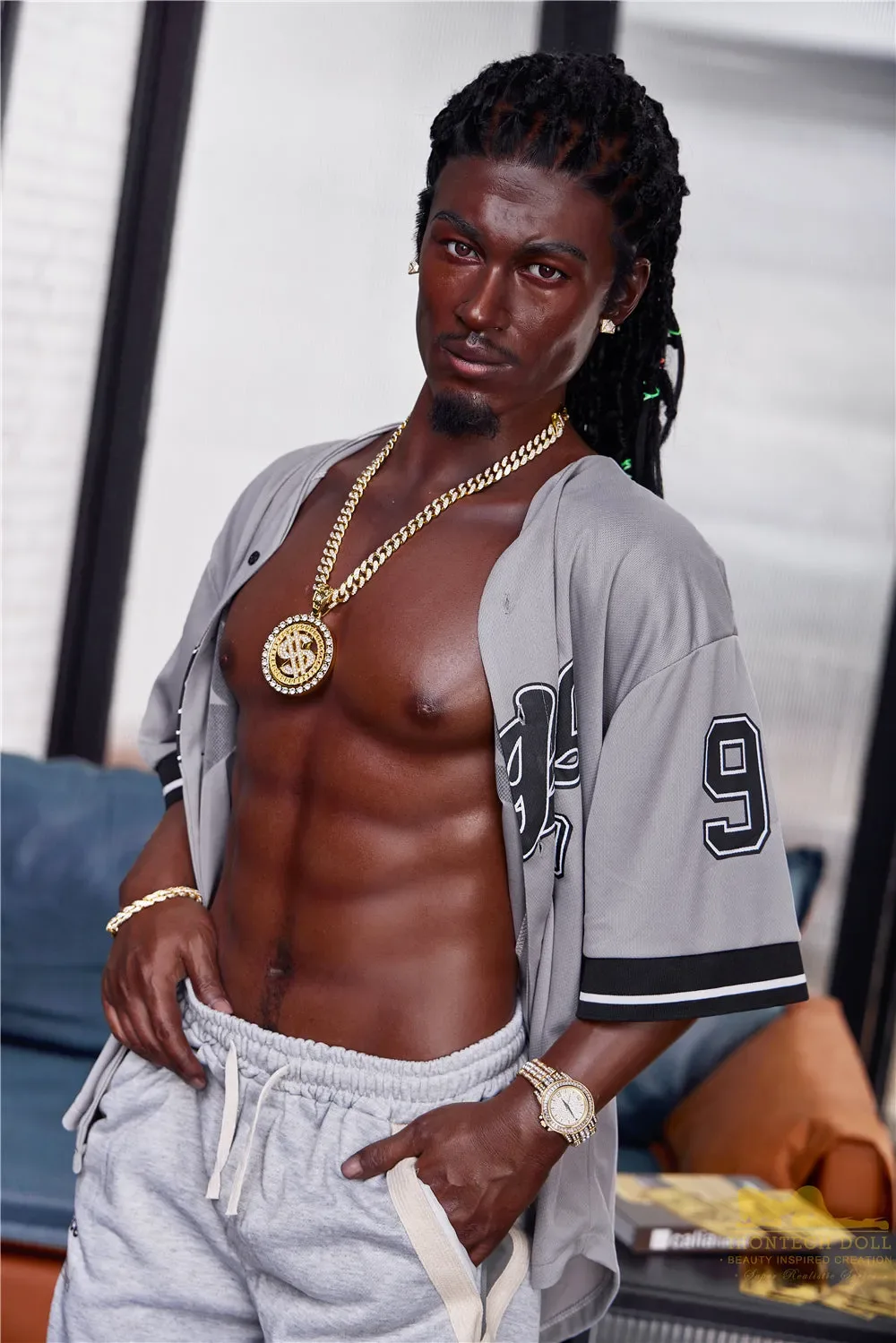 Irontech | Bill Ebony - 5ft7 (170cm) Silicone Male Sex Doll