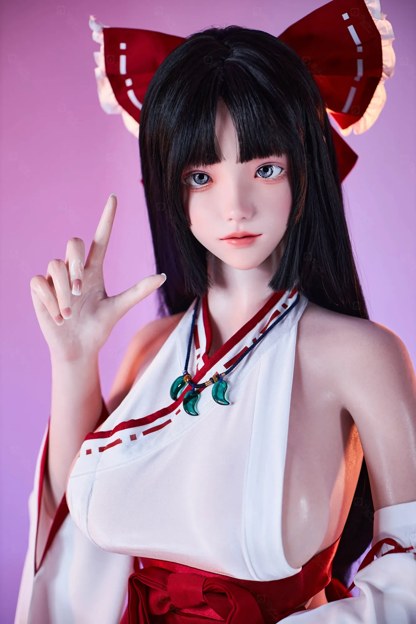 MZR JR | Reimu Hakurei - 5Ft 2(158cm) 1:1 Realistic Touhou Project Anime Doll view 5