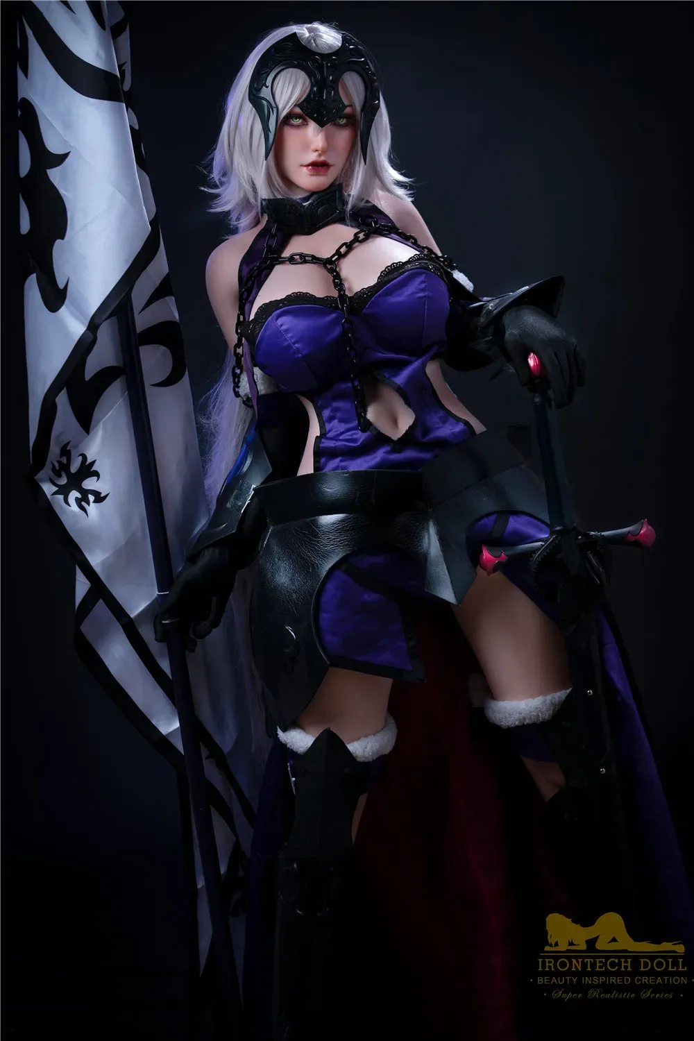 IronTech | Eva 5ft4 / 165cm Black D-Cup silicone sex doll view 2